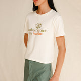 "MOTHER NATURE" Slim Fit Cotton T-Shirt