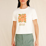 "Nature is queer" Flower Slim Fit Cotton T-Shirt