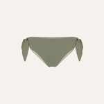 Product flat lay front view, mineral green bikini bottom
