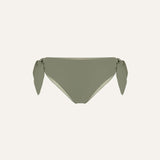 Product flat lay front view, mineral green bikini bottom
